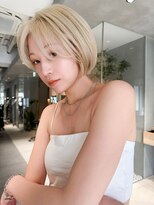 ミンクス 原宿店(MINX)&nbsp;原宿表参道　ショートボブ　ボブ　ハイトーン