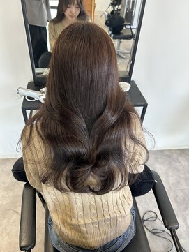 ナンバー(number+) 韓国トレンドヘア春ブラウンヨシンモリ