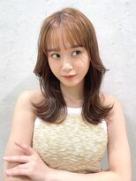 ロンドプランタン 恵比寿(Lond Printemps)&nbsp;透明感カラーはN.カラー　ミディアムレイヤーのくびれヘア