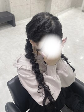 ヘア サロン クラン 東心斎橋店(hair salon clan) 編み下ろしツイン/心斎橋ヘアセット