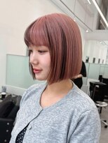 ニトバイアンキシム(nit by ahnkism)&nbsp;韓国ヘアボブベージュブリーチダブルカラー堀江
