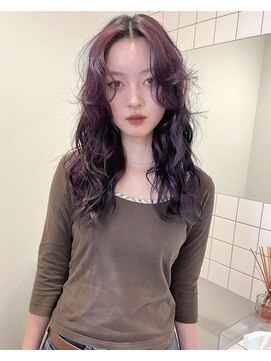 チーカ(chica) 透け感ラベンダー×韓国風ウェーブ
