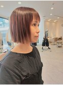 ☆きりっぱなしボブ・ピンクベージュ☆