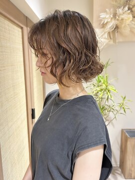 クーナバイトマト 横浜(Cuna by TOMTO) 【YUYA】ボブパーマ_無造作パーマ_コテ巻き風パーマ_横浜