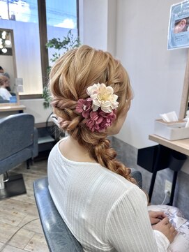 ファースト 祇園本店(first) 【ヘアセットサロンfirst】サイドあみおろし♪