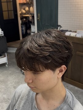 アミーゴ(AMIGO) シースルーマッシュ×フェザーパーマ