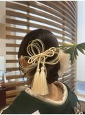 リボンカチモリ ヘアアレンジ