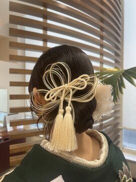 ラ シェンテ エイジア 川西(La Sente Aja) リボンカチモリ ヘアアレンジ
