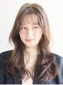 韓国風レイヤーカールロング