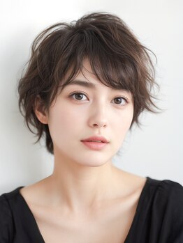 フローラビューティーヘアー(Flora Beauty Hair)の写真/【岡山】《カット+SB￥3500》小顔魅せ効果抜群◎イメージチェンジ・気分を変えたい方もお任せください◇