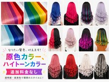 ヘルツ(Hz.)の雰囲気(エクステは60色以上取り扱い。ハイトーン、原色同価格!)