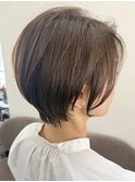 透明感カラー大人ショート