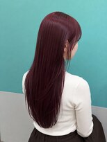 アース 熊本嘉島店(HAIR&MAKE EARTH)&nbsp;ブリーチなしワインレッドカラー