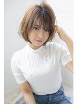 クラン(clan)&nbsp;ひし形ショート前髪大人かわいいココアブラウン