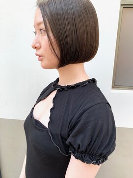 ステイシー(stay she) ぷつっとラインの可愛いワンレンボブヘアー