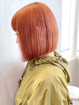 アイティー バイ アルバム 中野店(IT by ALBUM) オレンジボブ_Aラインボブマロンベージュ_ba319791
