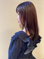 トップヘアーヒルズ 安城(TOP HAIR HILLS)&nbsp;柔らかピンクベージュで艶髪に/ニュアンスカラー/ベビーピンク