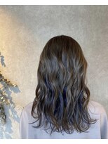 ページボーイ 高松レインボー店(PAGE BOY)&nbsp;インナーカラー/チャコールブラウン/インディゴブルー