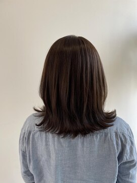 アドラーブル 長岡リップス旭岡店(adorable) ミディアムレイヤー×グレージュ20代30代