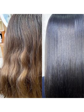 アンフィシュピトロワ(AnFye spi tlow) ジュエリーシステム×LULUTr×【縮毛矯正】＋オレオルカラー♪