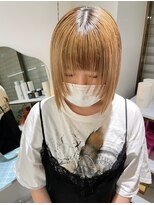 シプレ(cipre)&nbsp;ブロンドベージュxボブx顔まわりレイヤー