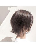 アッシュグレージュ×ボブ