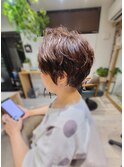 ふんわりパーマショート
