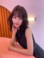 ボタン シブヤ(VOTAN SHIBUYA) 艶カラー/レイヤーカット/韓国ヘア/ピンクショコラ