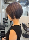 女っぽかわいい!丸みショート