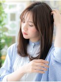 シースルーバングナチュラルエアストレートc5志木20代30代40代