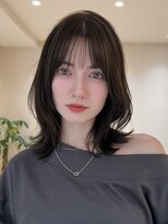 サンド ミュウ 横浜店(sand mieu) ボブディオリーブベージュ髪質改善縮毛矯正フェイスレイヤー