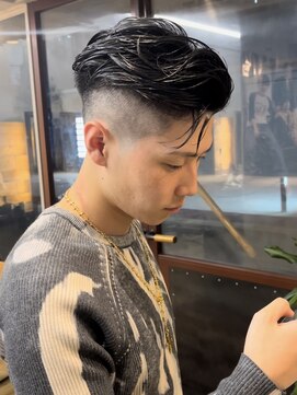 クロト 福岡本店(KUROT) 海外風ミディアムオールバック