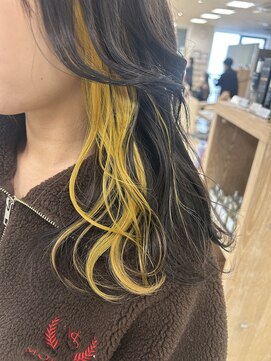 ケンジ 平塚ラスカ店(KENJE) 原色インナーカラー