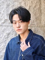 メンズフィール 南森町(MENS FEEL)&nbsp;スペインカール/スパイキーショート/ブルーブラック/南森町