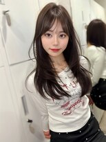 ロンドガーネット 池袋(Lond garnet)&nbsp;ミニウルフレイヤーカット顔周り前髪韓国ミディアムロング/池袋