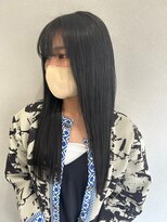 ララ モアナ(LaLa Moana)&nbsp;寒色ブラック・ブリーチ・ミディアム・暗髪・透明感 ・韓国風