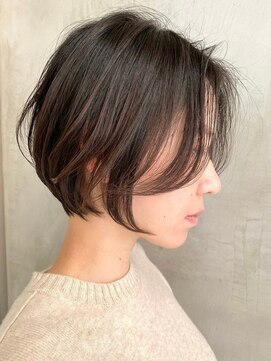 エリマ 武蔵小杉(elima) 武蔵小杉大人ショートボブ小顔レイヤーボブアッシュカラー30代