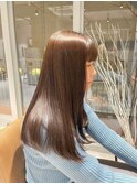 ミルクティーブラウン#立川#立川駅#縮毛矯正＃髪質改善#ブリーチ