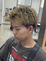 フィフス 天神大名(fifth) 天神大名スパイキーパーマメンズカットガイルヘア30代短髪波巻き