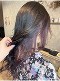 レイヤー/インナーカラー/簡単アレンジ/パープル/我孫子駅