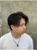 波巻きツイストスパイラルパーマ/フェザーパーマ/眉毛/メンズ