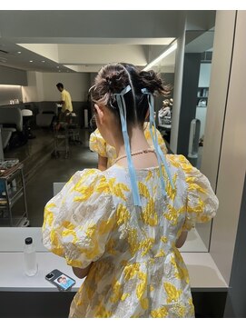 エイゾー 銀座(EIZO) ツインアレンジ / リボンヘア / 結婚式ヘア / ボブアレンジ