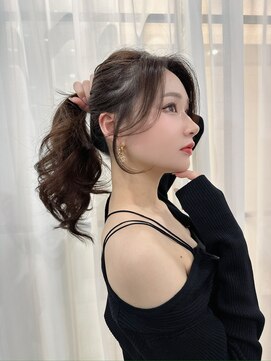 キティー(kiti) グレージュ×顔まわりカット