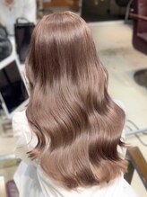 《*鏡を見る度、髪の艶に癒される*》ハイトーンでもダメージを感じない、ベージュダブルカラー*[ブリーチ]