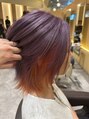 オーバーヘアー 高槻店(over hair)&nbsp;たまにはこんなのもどうですか？デザインカラーご相談ください