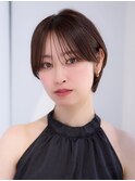 前髪あり大人耳掛けショート30代40代【AIN.表参道】川原大地