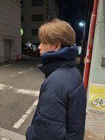 ハイセンス(HISENSE)&nbsp;メンズカット外国人風メンズベージュカラーセンターパート【GIA