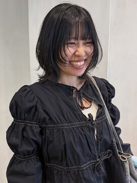 クリアーオブヘアー 本山店(CLEAR of hair) ミディアムレイヤー×顔まわりシャギー