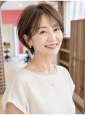 【35.ショートカット・ショートボブ・白髪染め・ショートボブ】