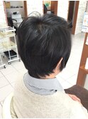 美フォルムショートボブ クリスタルカラー